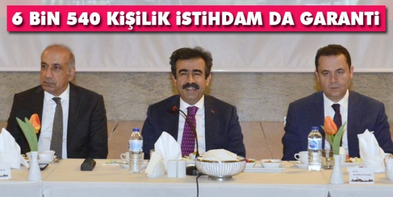 Tekstil OSB için 49 firma, 252 milyon yatırım ve 6540 kişilik istihdam garantisi verdi